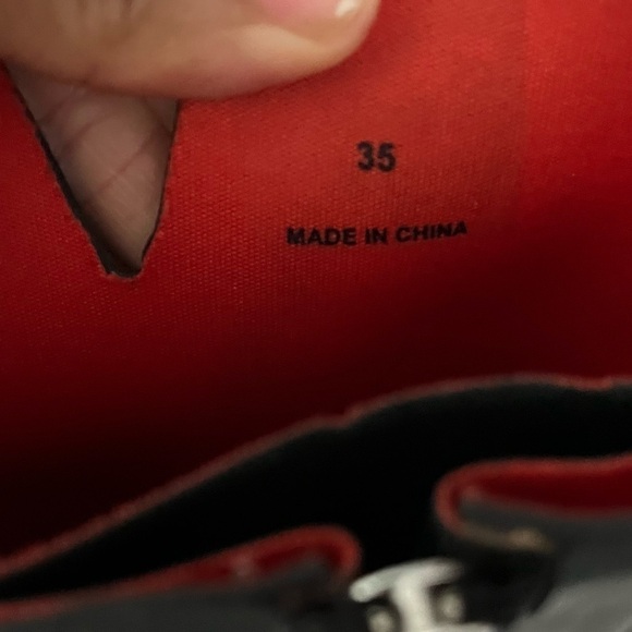 Women’s Rag & Bone Black Rubber MOTO Rain Boots, Side Zip, Ankle Strap, Size 35 - Picture 7 of 11